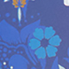 Set of 3 Printed Travel Cells, blue, swatch