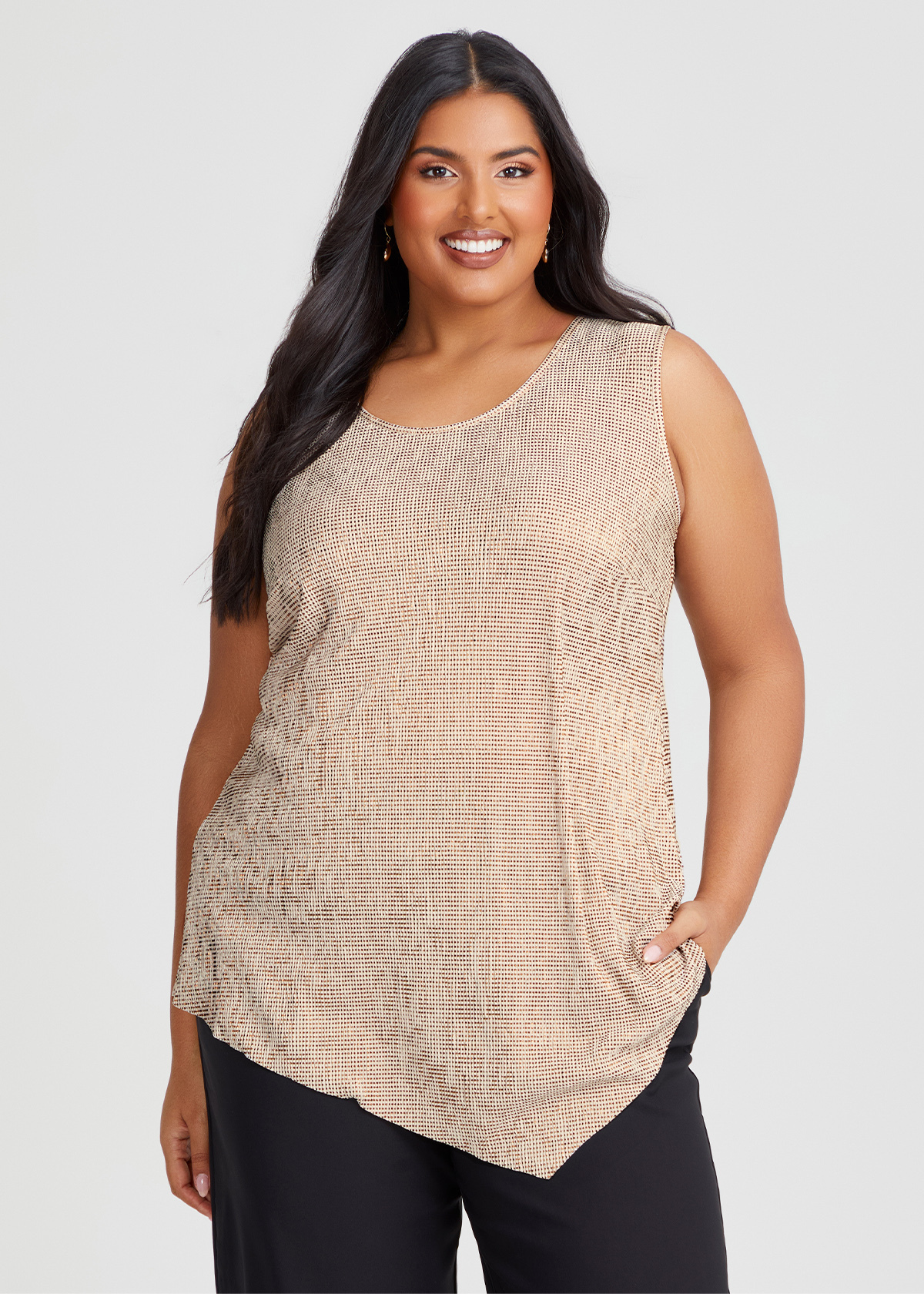 Shop Plus Size Time To Shine Tank in Multi Taking Shape ES
