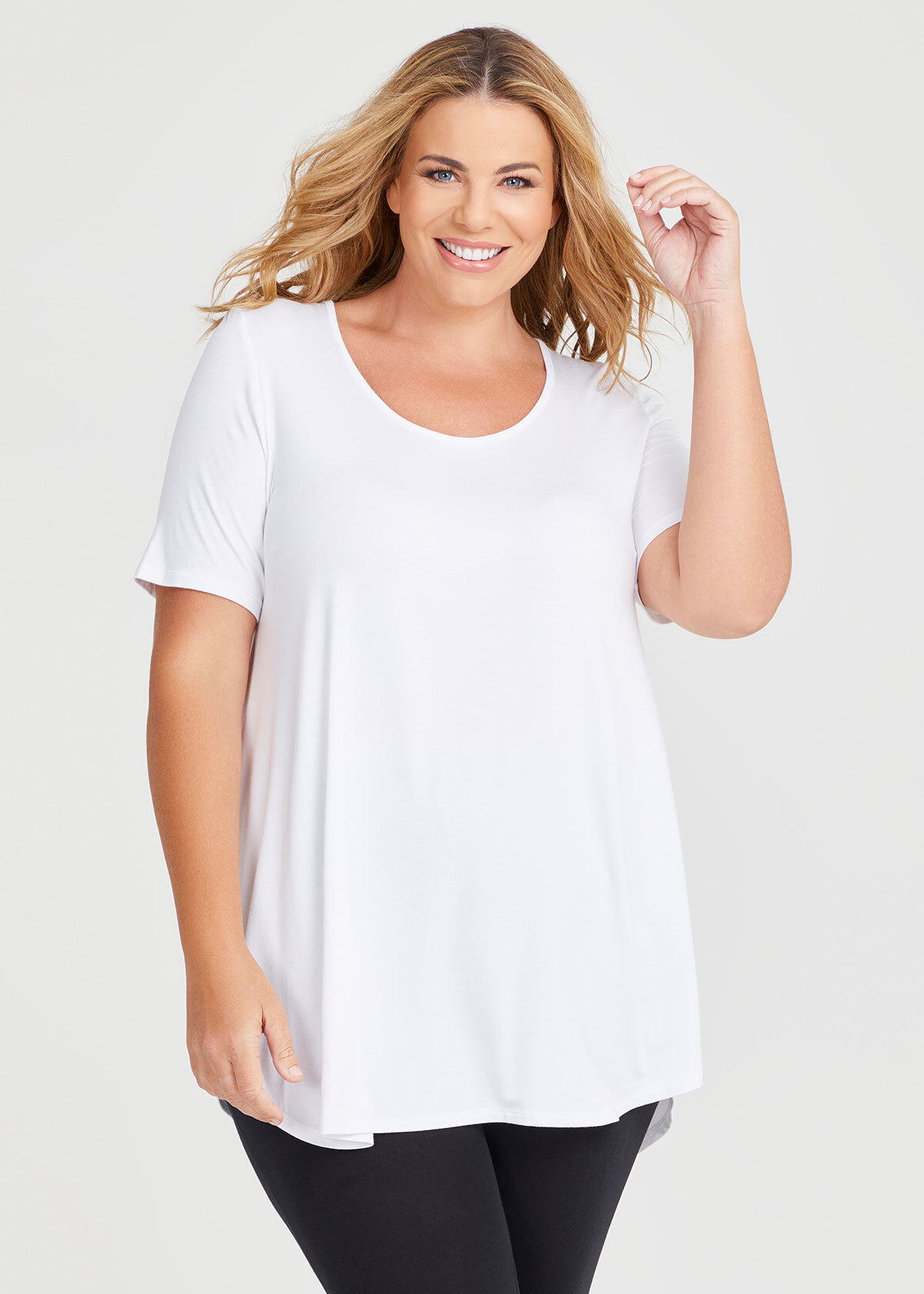 Bamboo Base Short Sleeve Top
