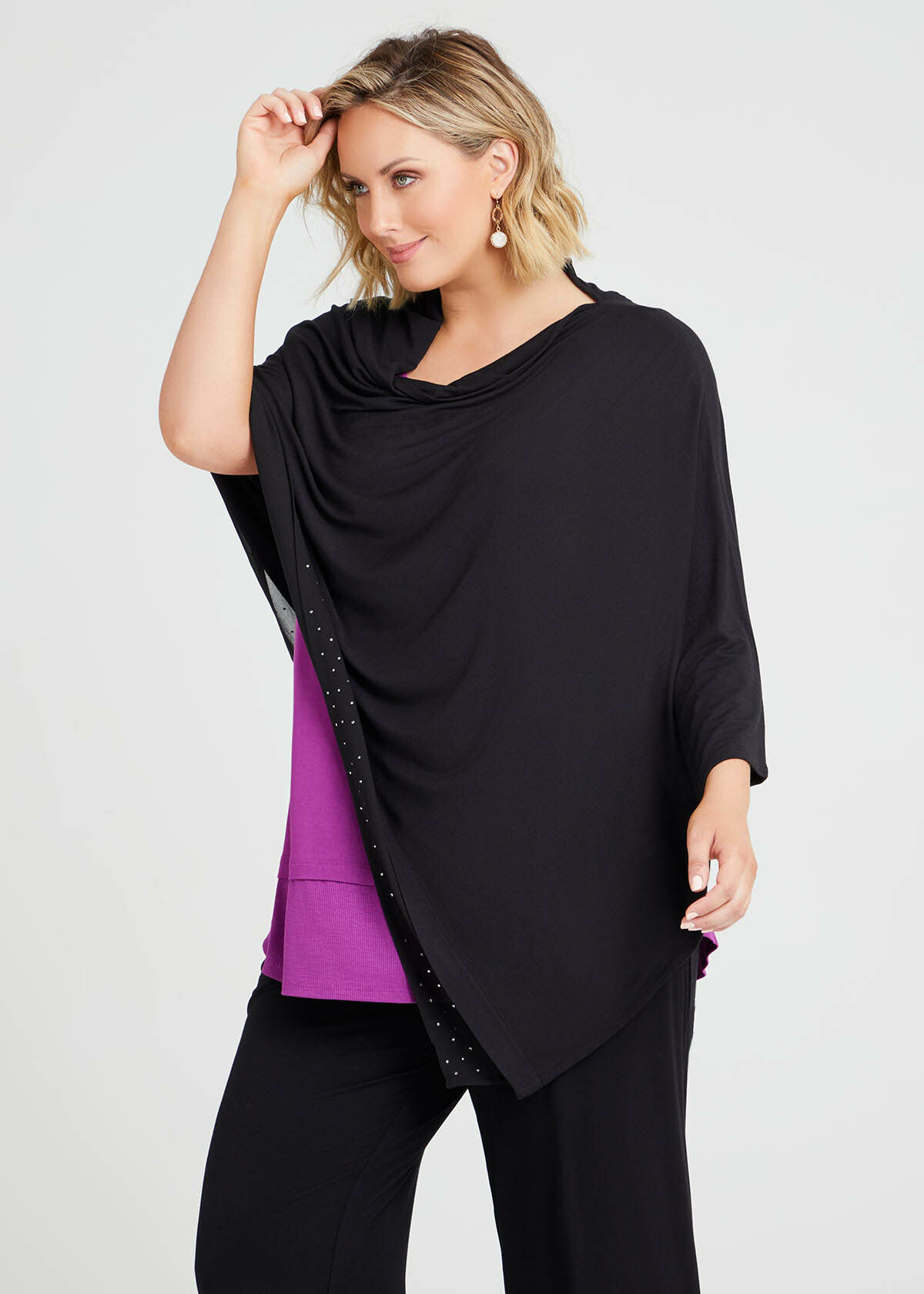 Shop Bamboo Chiffon Poncho | Accessories | Taking Shape