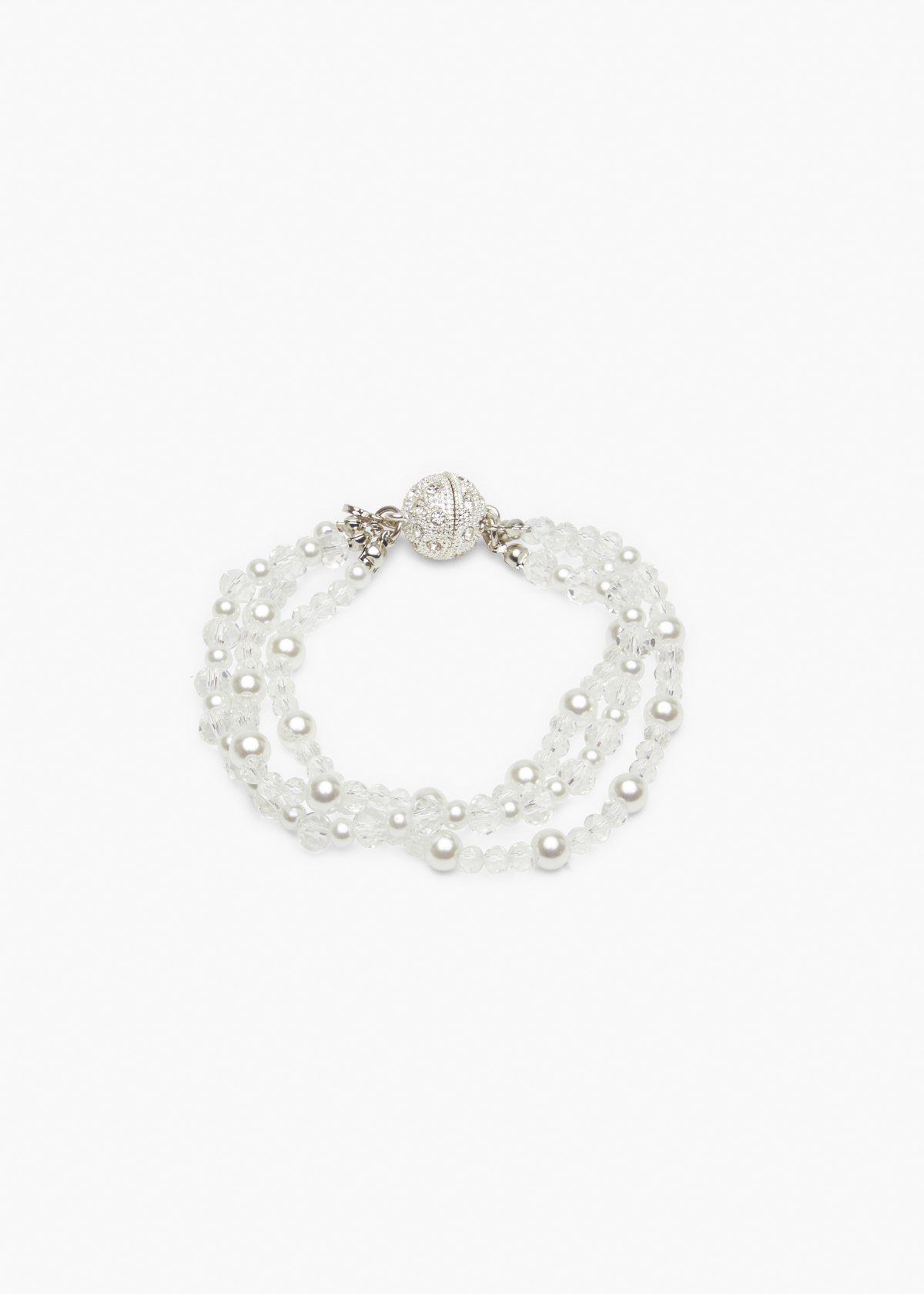 Diamante & Pearl Magnetic Bracelet