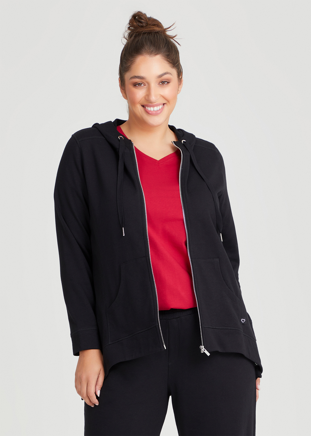 Shop Plus Size Active Hooded Jacket in Black | Taking Shape AU