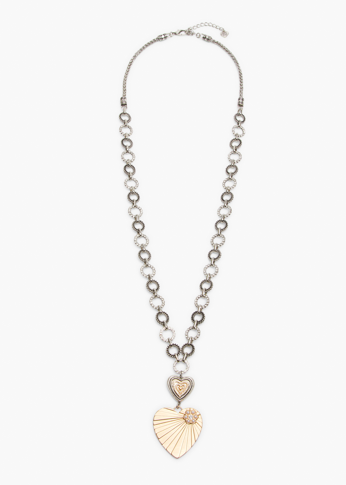 Heart Charm Long Pendant Necklace