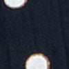 Cotton Collared Spot Top, navy/white, swatch