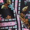 Eden Cotton Modal Slub Top, black pink print, swatch