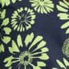 Cotton Gerbera Flower Top, navy/kiwi green, swatch