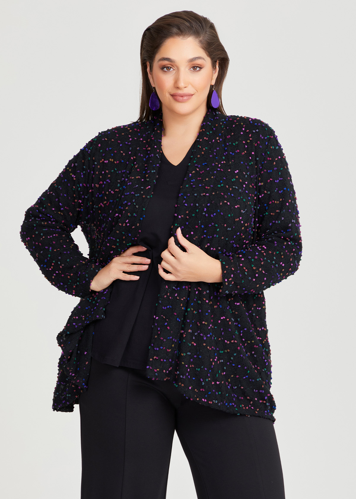 Boat Neck Swing Popcorn Top - Fuchsia