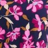 Salsa V-neck Top, navy/pink floral, swatch
