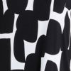 Bamboo Spot Chiffon Hem Top, black/off white, swatch