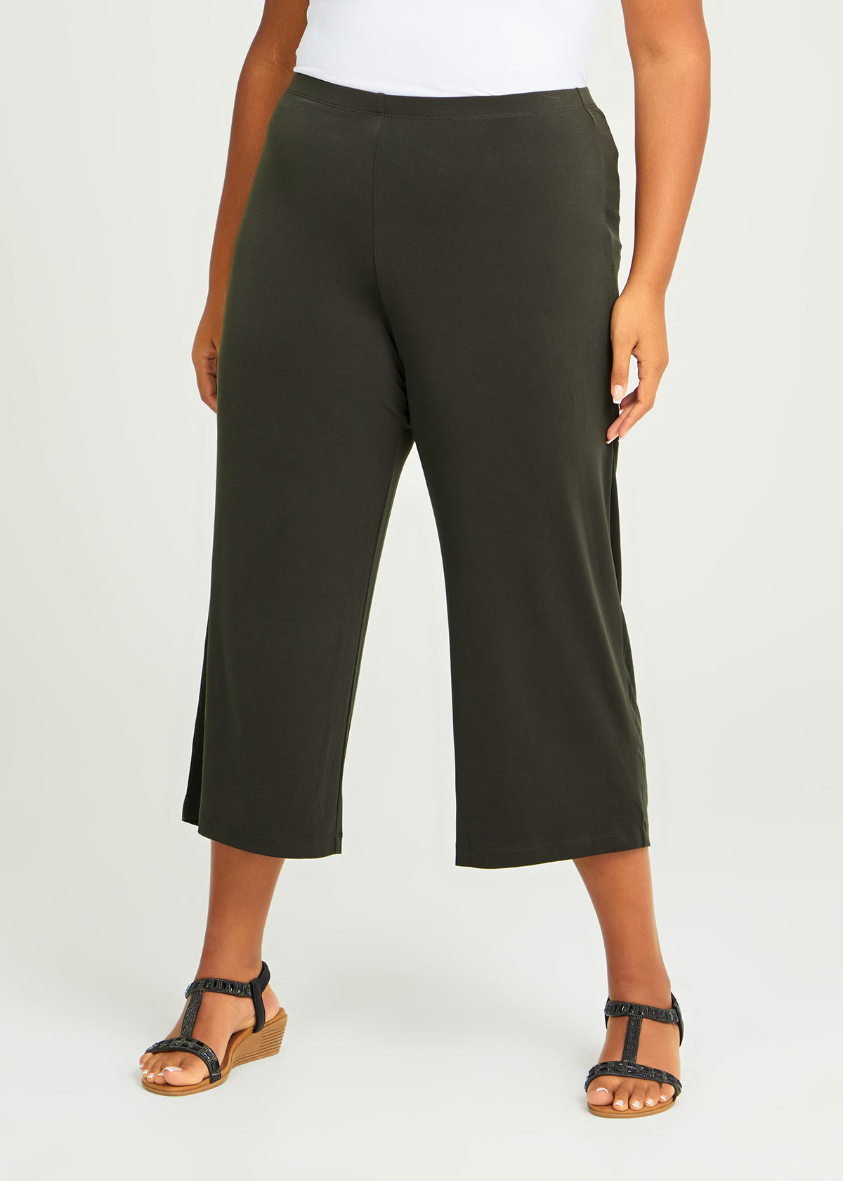 Shop Plus Size Luna Culotte Pant in Black | Sizes 12-30 | Taking Shape NZ