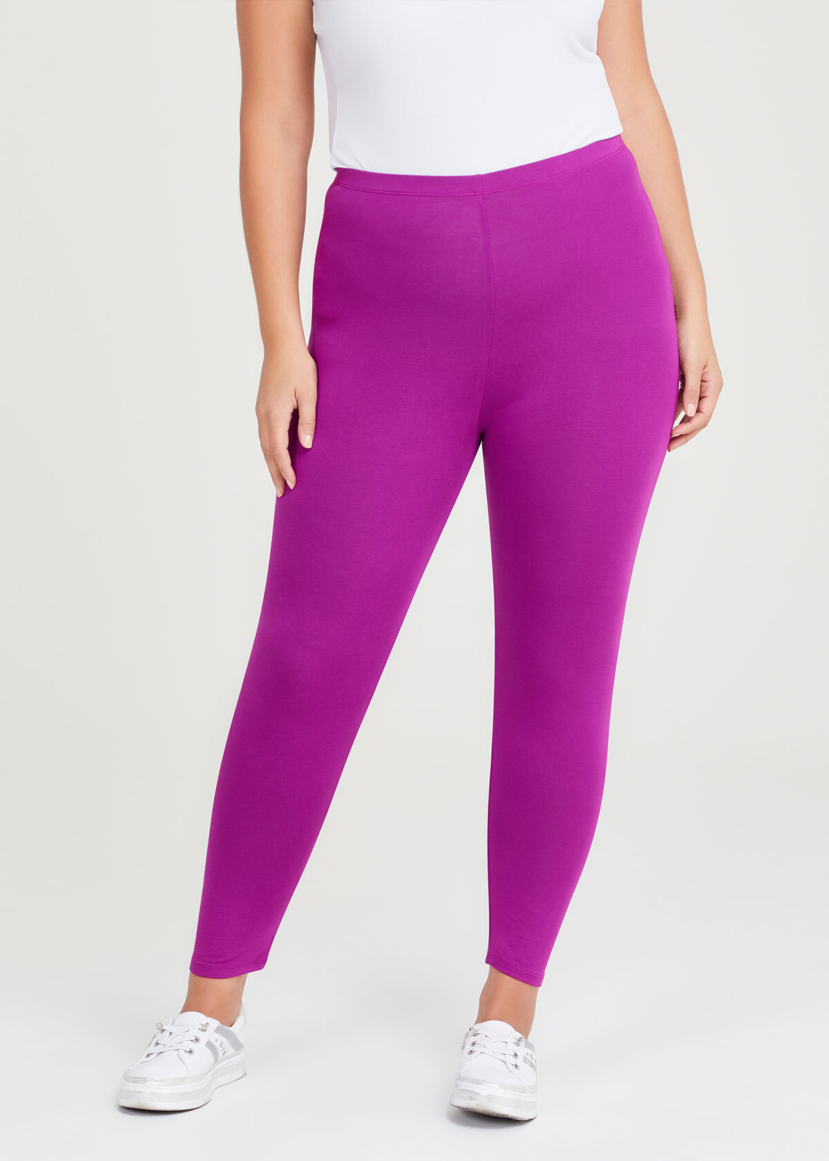 Shop Plus Size Bamboo Breezy 7/8 Legging in Red | Taking Shape AU