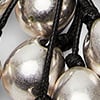 Multi Ball Lariat Necklace, silver, swatch