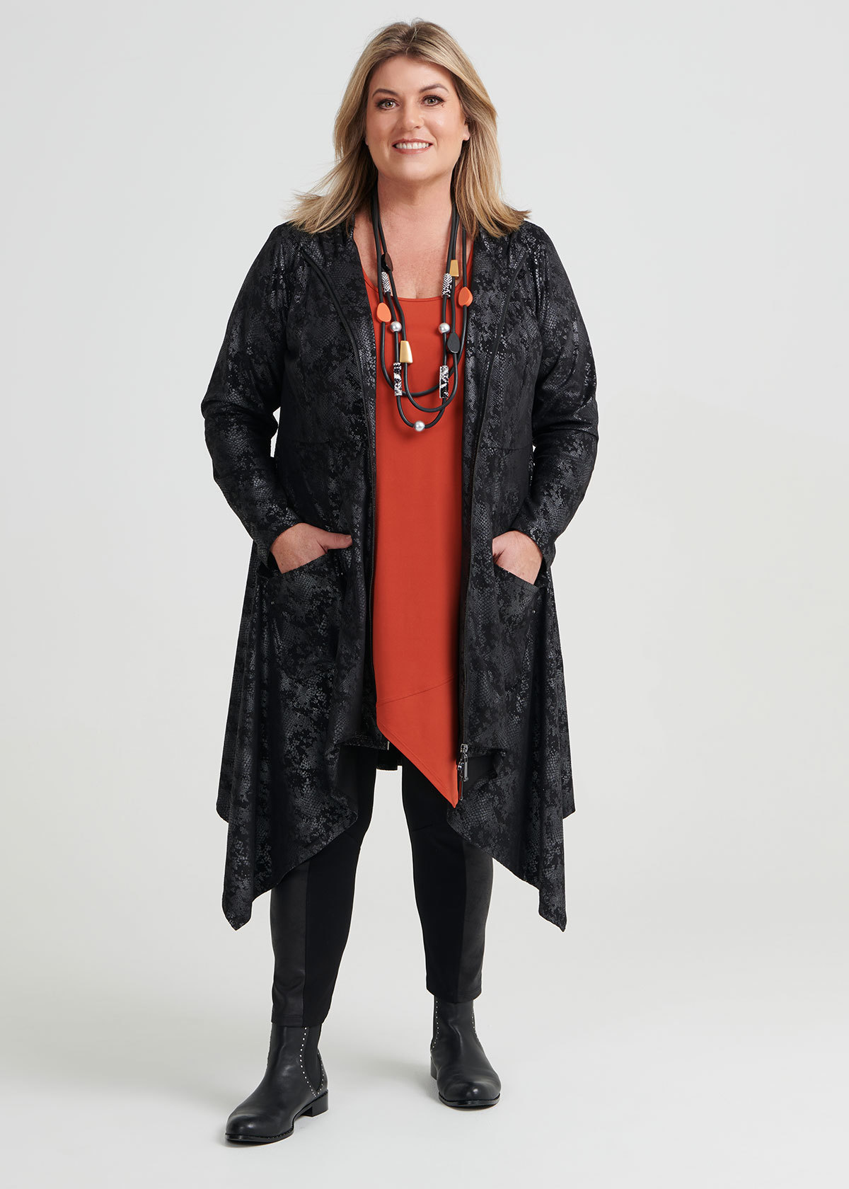 Shop Plus Size Serengeti Jacket in Black | Sizes 12-30 | Taking Shape AU