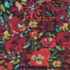 Multi Zip Cosmetic Bag, black floral, swatch