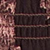 Rosa Jacquard Chiffon Shirred Top, chocolate, swatch