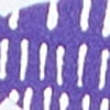 Foil Spot Natural Top, purple iris print, swatch