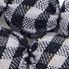 Navy Gingham Fabric Necklace, , swatch