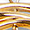 Long Pearl Gong Necklace, gold, swatch
