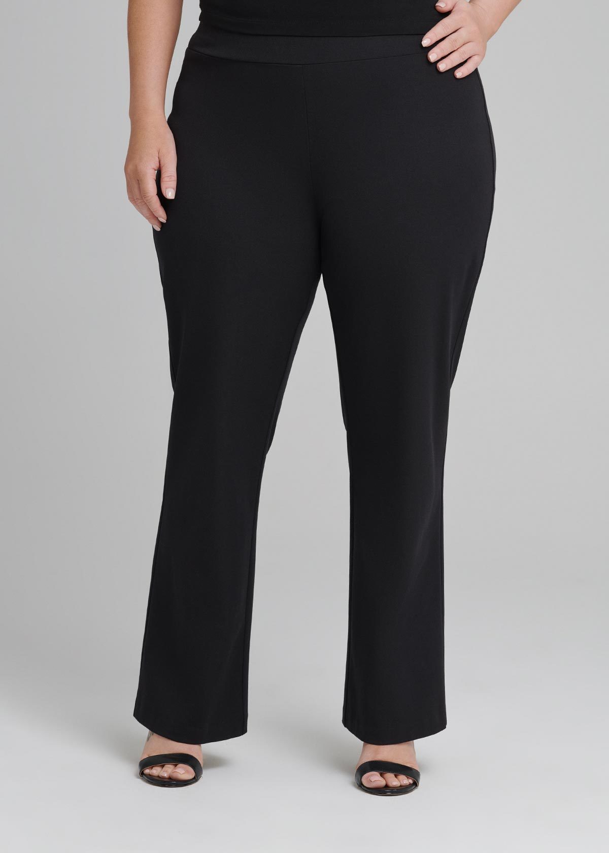 Shop Petite Runway Straight Pant in Black, Sizes 12-30 | Taking Shape AU