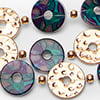 Layered Oil Slick Necklace, gold, swatch