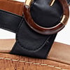 Cork Buckle Sandal, black, swatch