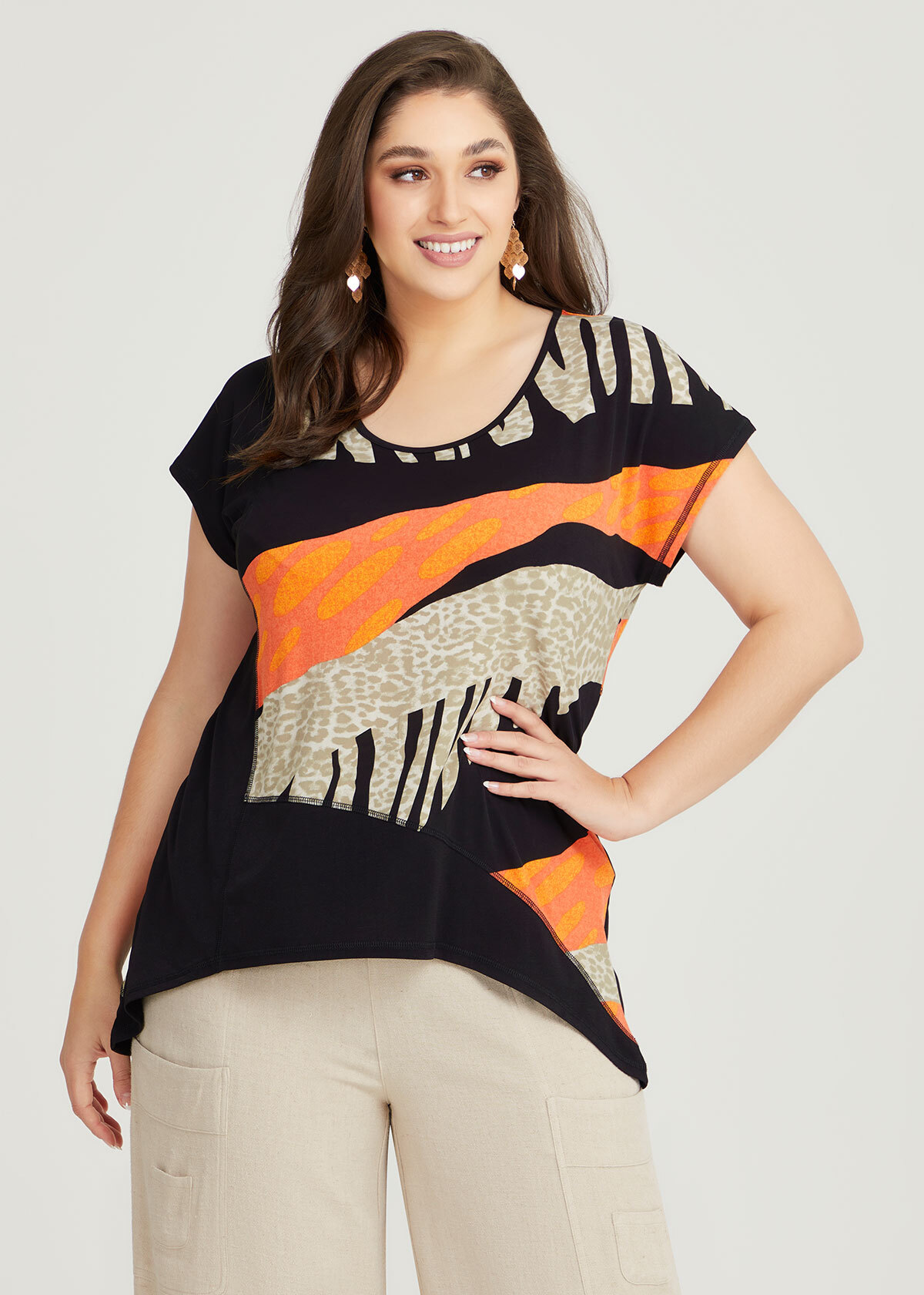 Plus Size Imani Spliced Luna Top | Sizes 12-30 | Taking Shape