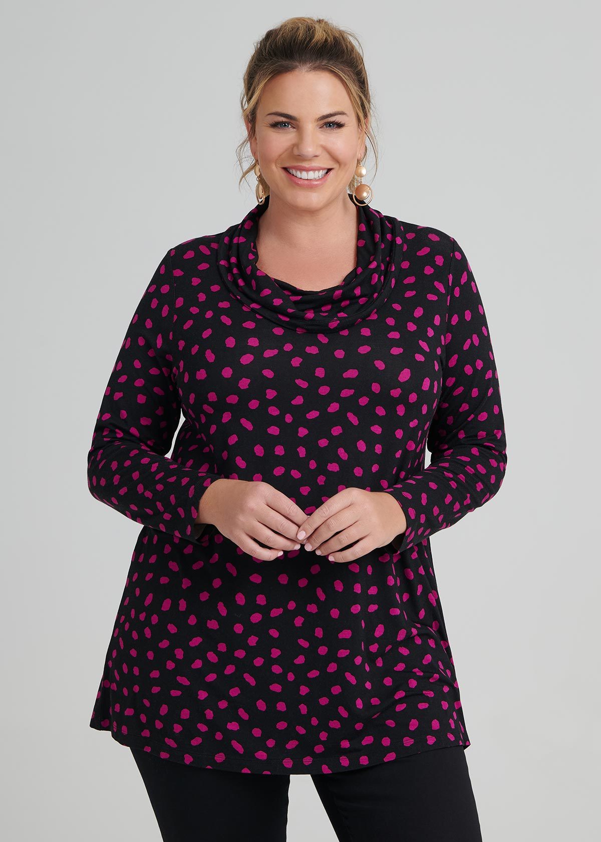 Shop Plus Size Purple Rain Top in Spots | Taking Shape AU