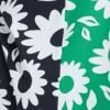 Cotton Spliced Flower T-shirt, kelly green/navy, swatch