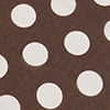 Thin Large Polka Dot Scarf, brown, swatch
