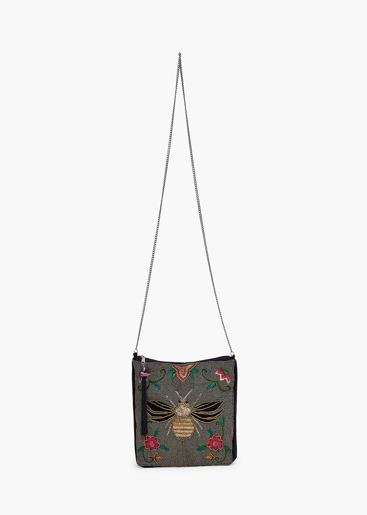 The Leah Beaded Shoulder Bag-Veggie main image 0