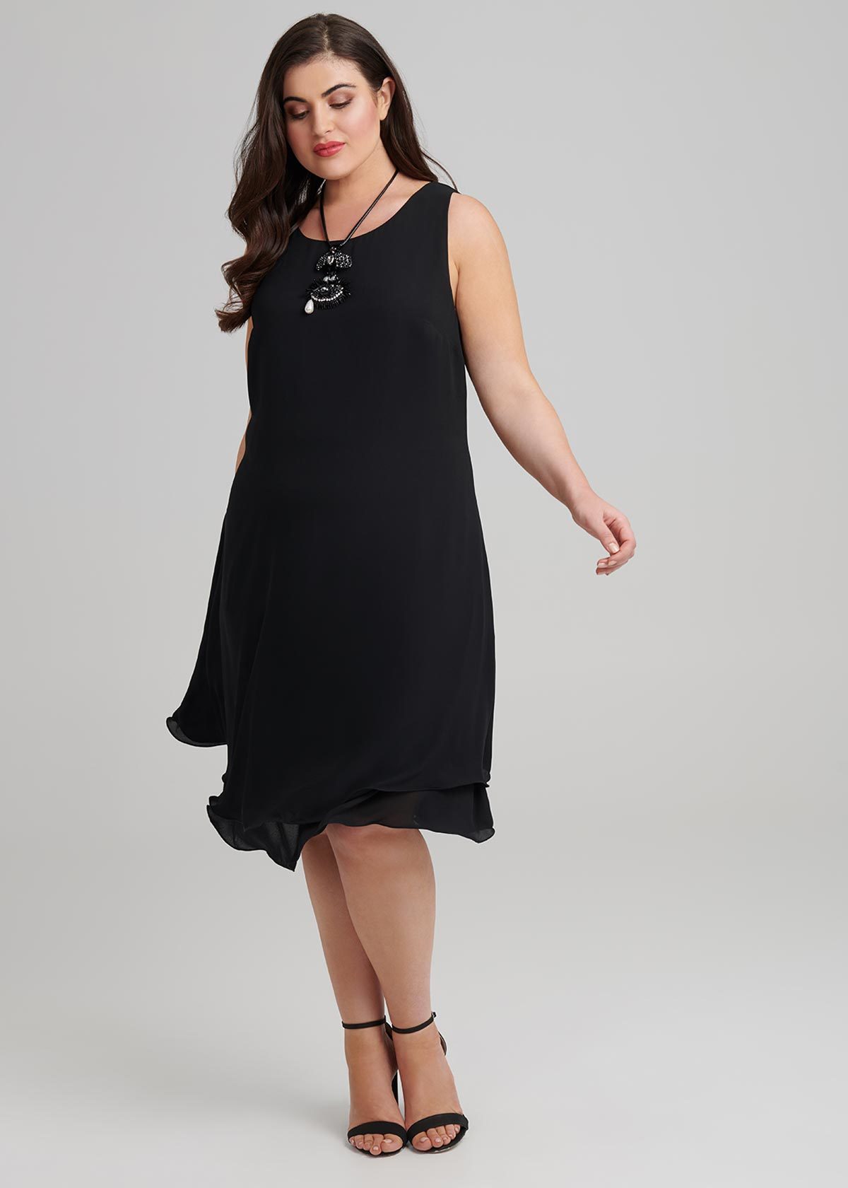 Shop Plus Size Calypso Cocktail Dress in Black | Taking Shape AU