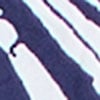 Georgie Asymmetric Top, navy print, swatch