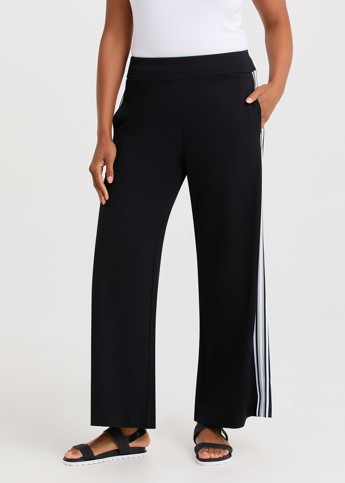 Natural Aroha Side Stripe Pant