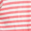 Cotton Stripe Polo Top, coral, swatch