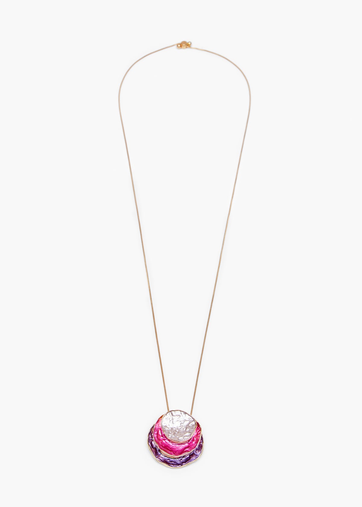 Layered Enamel Necklace