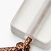 Square Beads Stationed Necklace, beige, swatch