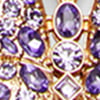 Pave Diamante Butterfly Necklace, amethyst, swatch