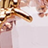 Diamante Clover Earrings, blush, swatch