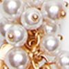 Natural Gems Pearl Cluster Necklace, gold, swatch