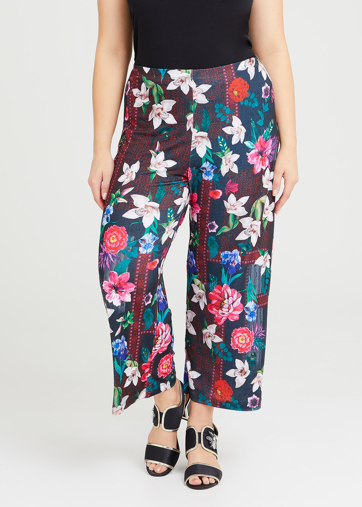 Shop Plus Size Isla Floral Culotte Pant in Multi | Taking Shape AU