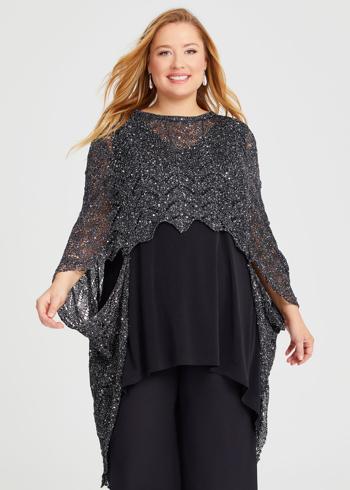 7/4迄セール＊RANDEBOO Pleats cape shirts Patrizia Pepe PONCHO - Cape - purple/beige/purple - Zalando.ie