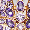 Pave Diamante Butterfly Necklace, amethyst, swatch