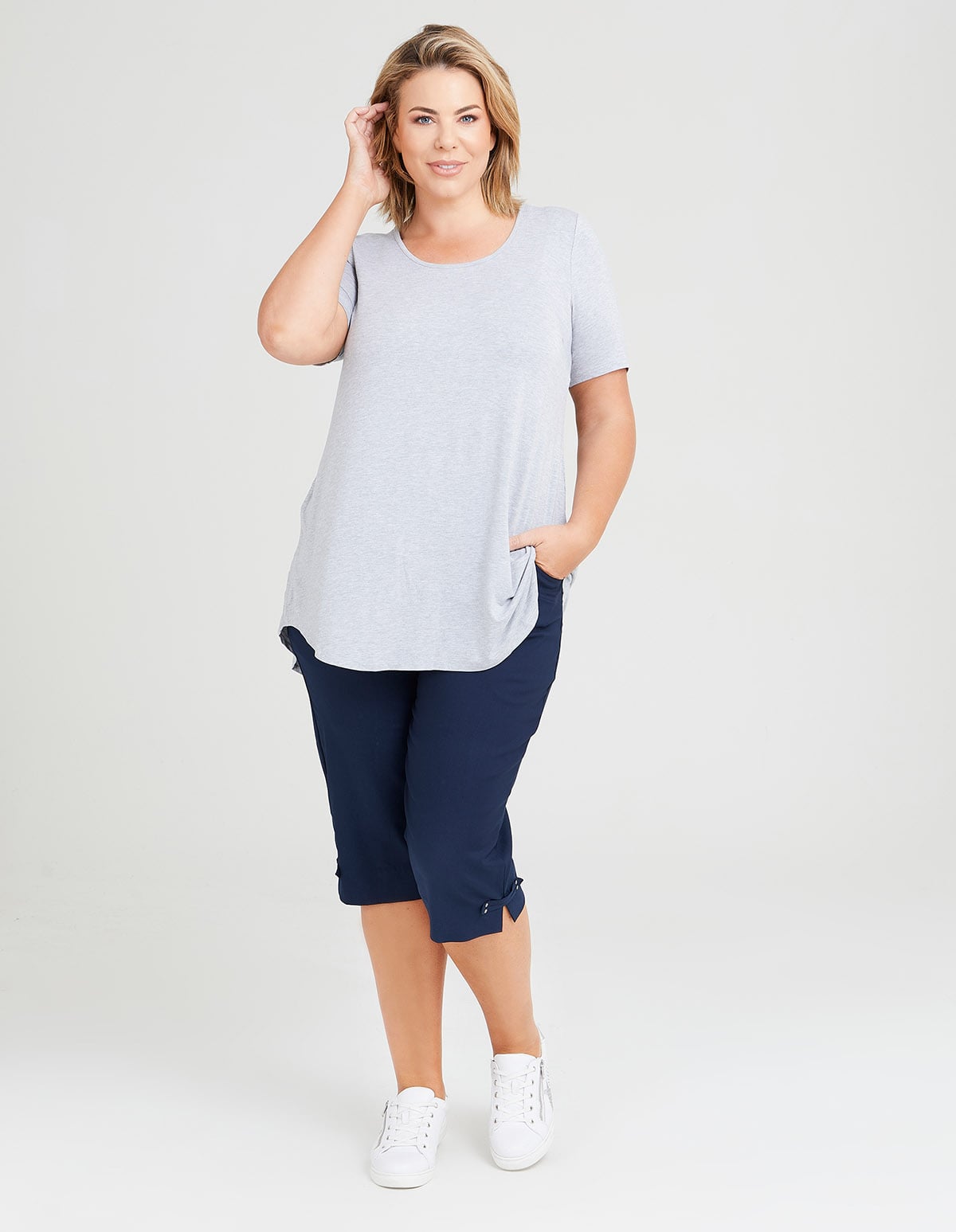 Taking Shape Editorial Essential Short Size 22 in Dark Indigo, Cotton - Plus Size Women's Shorts