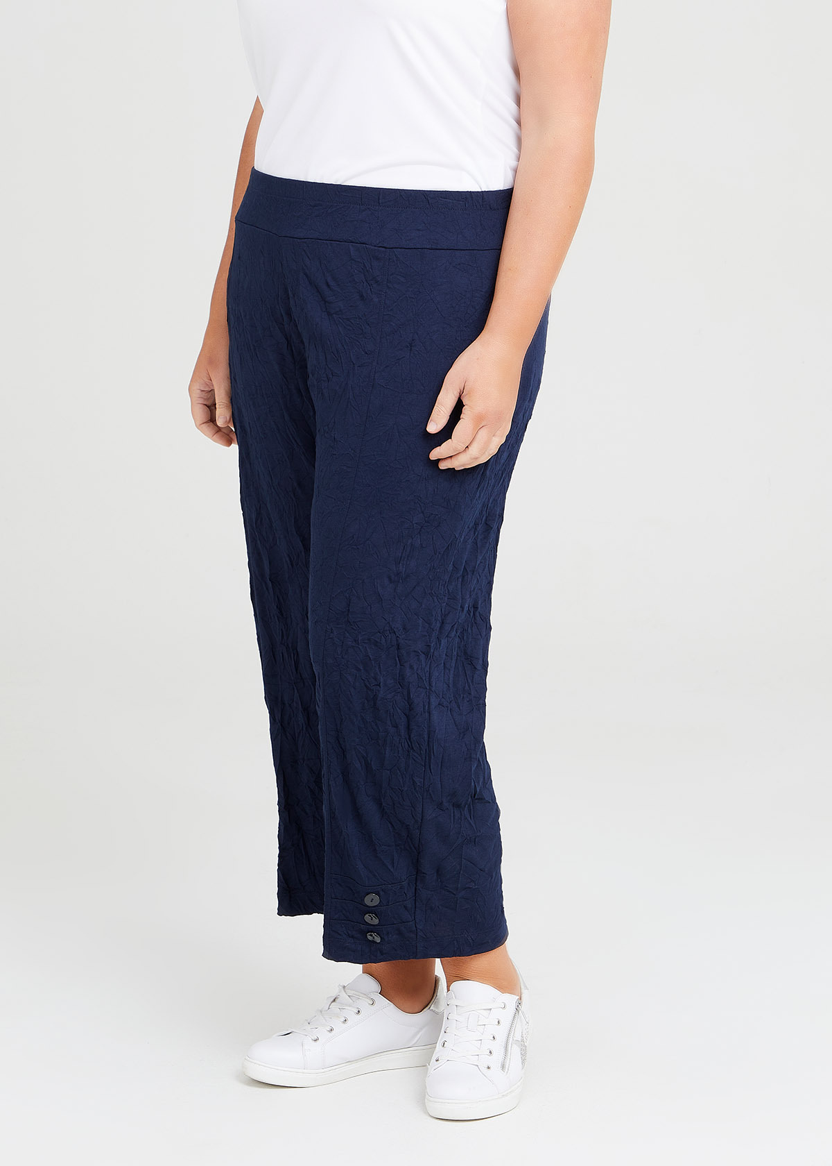 Shop Plus Size Retreat Crush Crop Pant in Blue Taking Shape AU