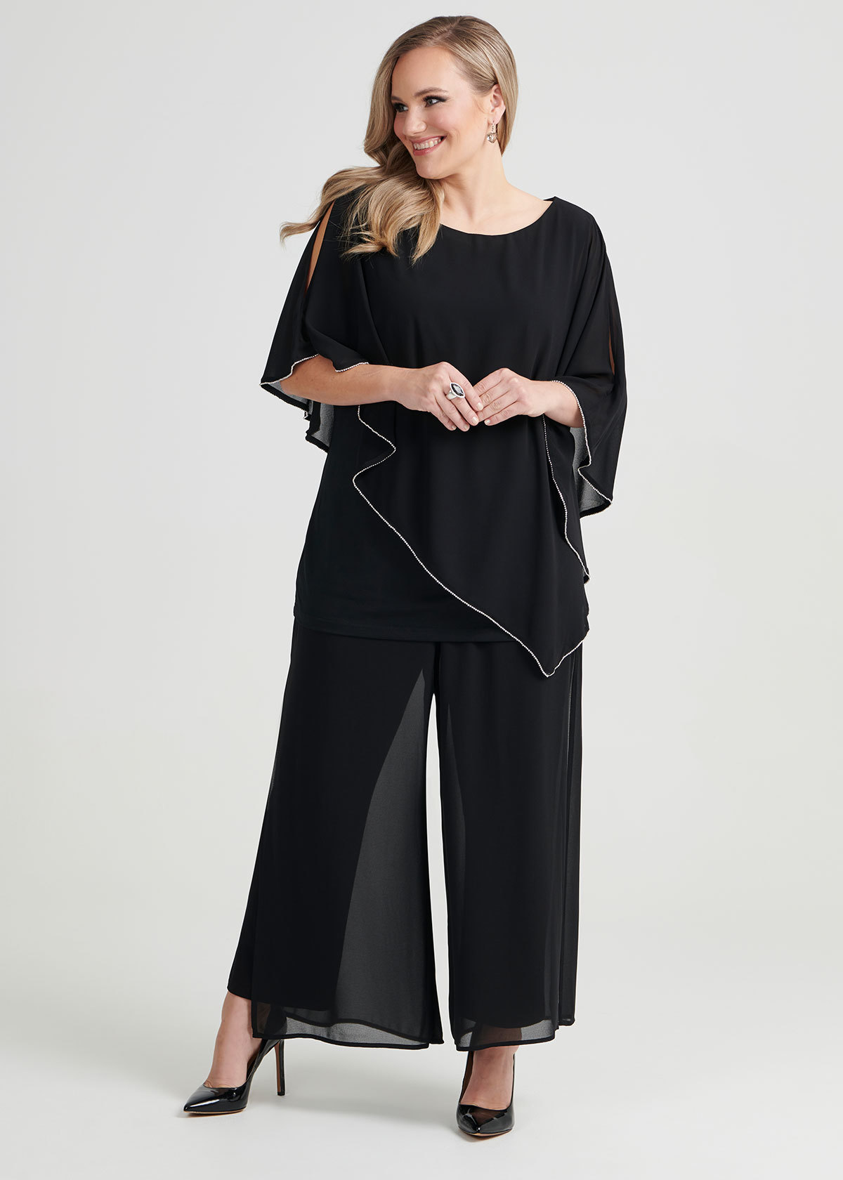 Shop Plus Size Alice Diamonte Top in Black | Taking Shape AU