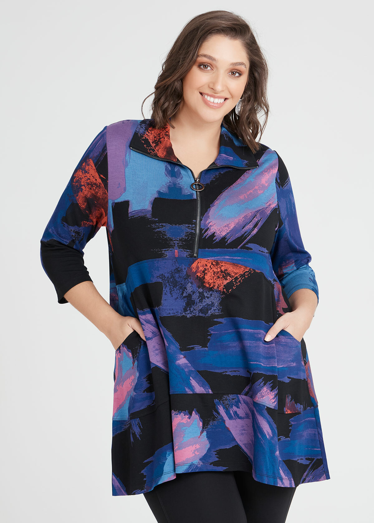 Shop Plus Size Amari Print Ponte Tunic in Print | Taking Shape AU