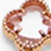 Diamante Clover Long Necklace, blush, swatch