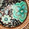 Wonder Clothes Magnet Brooch, teal floral, swatch
