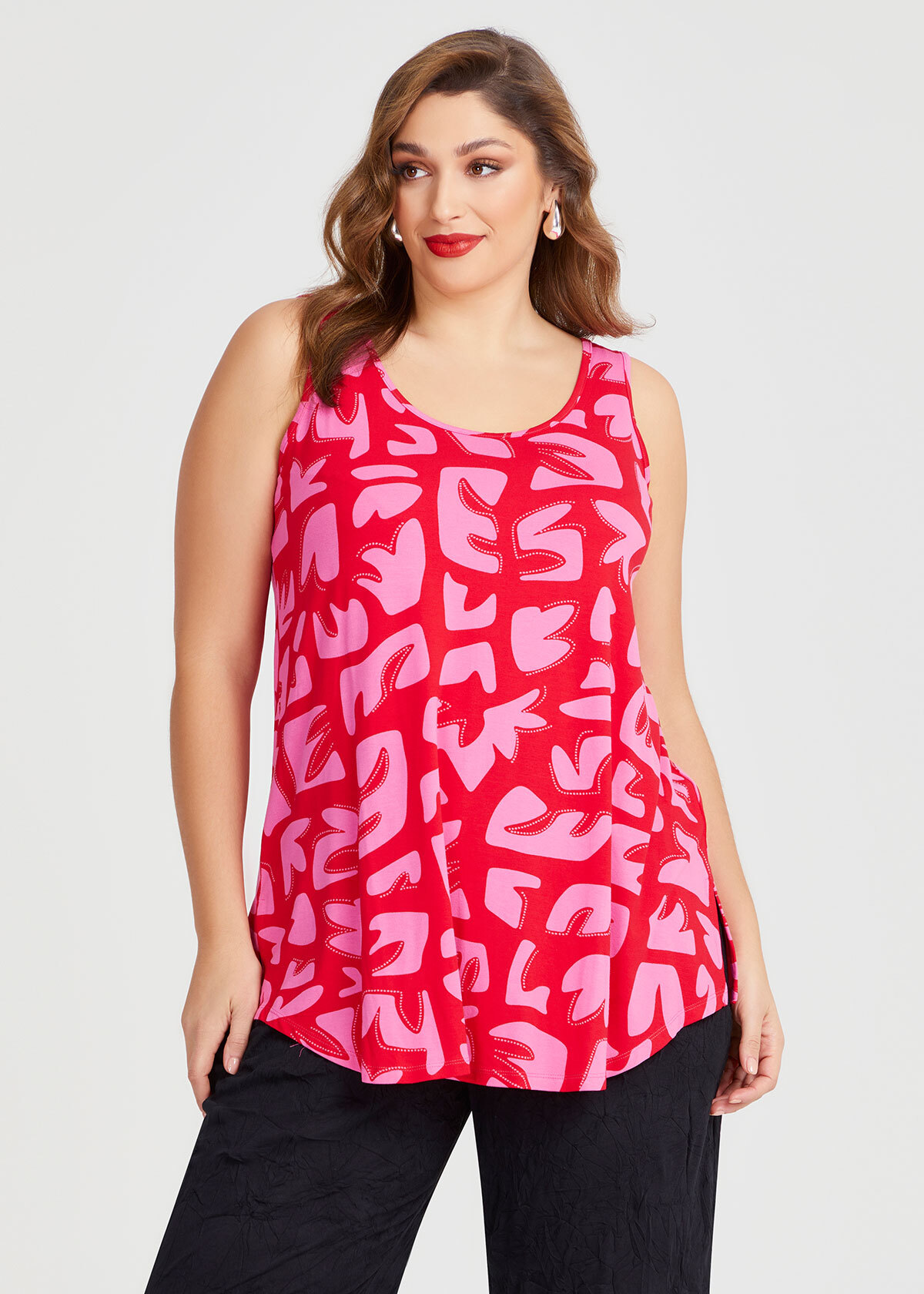 Shop Plus Size Natural Favourite Tank in Multi | Taking Shape AU