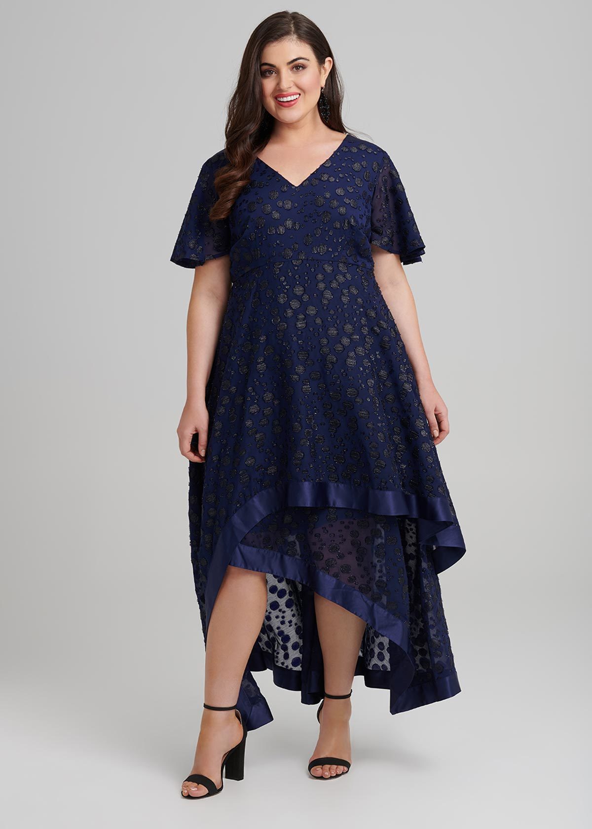 Shop Tonights High Low Dress in Blue, Sizes 12-30 | Taking Shape AU